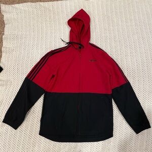 Adidas Men's Two-Tone Hooded Windbreaker